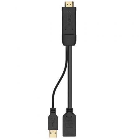 Aisens Conversor Activo HDMI 2.0 a DisplayPort V1.2 con USB, 4K@60Hz, Negro